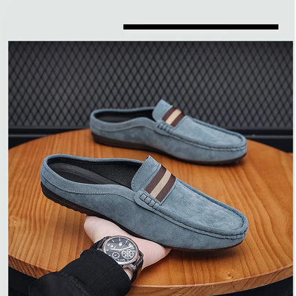 Mocassino 2026 ‌   Scarpe da uomo leggere estive, modello mocassino, slip-on traspiranti casual con mezza soletta, per uomo