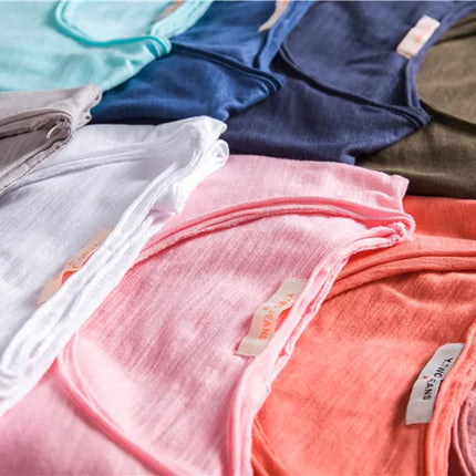 100% Cotton Men's T-shirt Casual Soft Fitness Summer Thin T-shirts Men's Home Clothes O-Neck Short Sleeve Solid T Shirt for Men