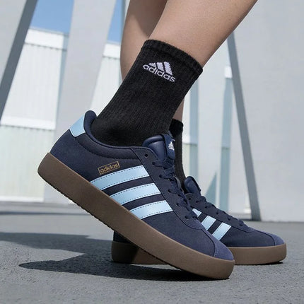 adidas VL COURT 3.0 scarpe da ginnastica tedesche unisex blu JP7537, morbide e comode, versatili, antiscivolo, resistenti all'usura, traspiranti, a profilo basso.