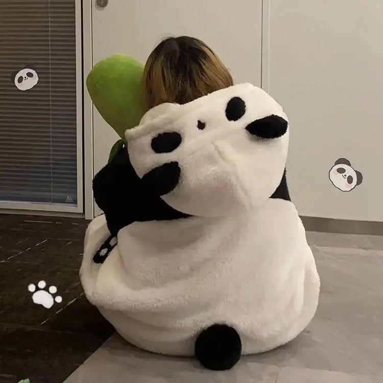 Cosplay Anime Winter Unisex The Panda Robes Costumes Cosplay Pajamas Adult Pyjamas Animal Sleepwear Jumpsuit Anime Party Clothes