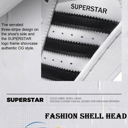 Adidas Trefoil Classic Superstar II, Sneakers Sportive Unisex Retrò con Punta a Conchiglia Trendy IH8659