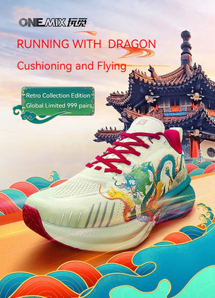 Onemix Original Designers Chinese Style Running Shoes for Men Luxury Women Shoes Breathable Sports Shoes Male Outdoor Sneaker PlatiNum