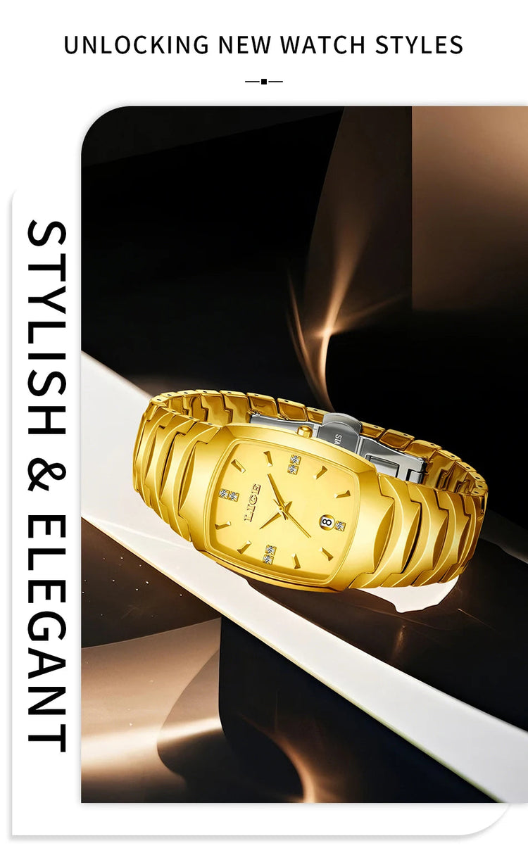 LIGE Orologio da Donna di Lusso alla Moda, Elegante e Semplice, in Acciaio Inossidabile, Casual, al Quarzo, con Calendario, Regalo Romantico per Signore, Novità platinumshop