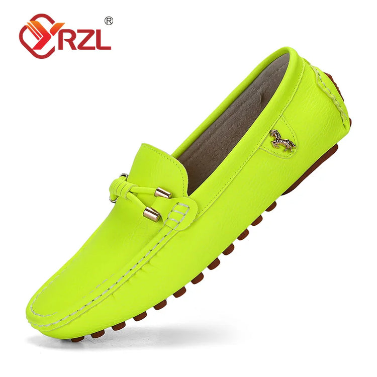YRZL Mocassini da uomo Scarpe in pelle fatte a mano Scarpe da guida casual Scarpe slip-on Mocassini comodi di lusso Scarpe da uomo Taglie forti 37-48