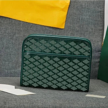 Borsa a tracolla unisex in vera pelle, borsa multifunzione da portare sotto il braccio, borsa portadocumenti portatile per viaggi d'affari