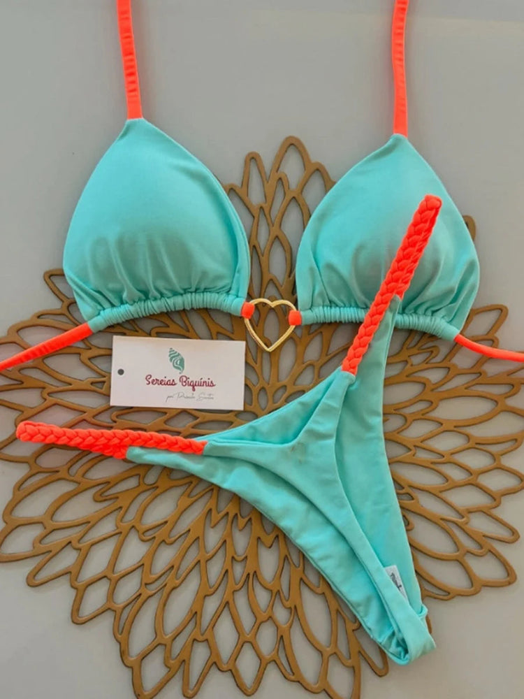 Micro Bikini 2026 Costume da bagno donna Nuovo costume da bagno sexy Halter Bikini Set brasiliano Biquini Perizoma femminile Beachwear Party Wear platinumshop