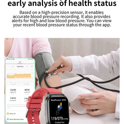 2026 Nuovo Misurazione Accurata Salute Smart Watch ECG + PPG Acido Urico Pressione Sanguigna Lipidi Nel Sangue Chiamata BT Smartwatch Per Le Donne Degli Uomini platinumshop