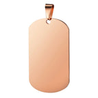 Rose gold / No engraving(blank) / S(36x22mm)