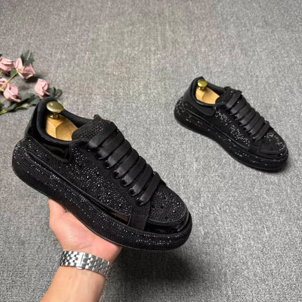 2026 spring and autumn new trendy brand low-top hot diamond board shoes men's lace-up versatile sports dad shoes