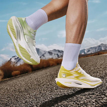 361 Degrees FLAME 3.0 Men Women Running Shoes Carbon Plate Racing Rebound Stable Breathable Wear-resistant Sneakers 672412207 PlatiNum