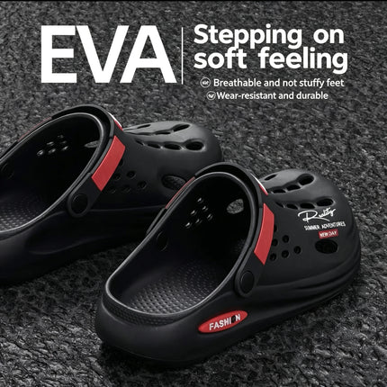 Ciabatte Unisex in EVA Traspiranti Antiscivolo con Suola Spessa, Scarpe Forate ad Asciugatura Rapida, Ciabatte Casual per Uomo e Donna, Ideali per Spiaggia, Giardino e Attività all'Aperto