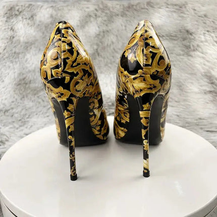 NoEnName_Null Nero Graffiti Colorato Décolleté da donna Donne sexy Tacchi alti Festa di nozze Scarpe da donna Tacchi a spillo Accetta personalizzato platinumshop