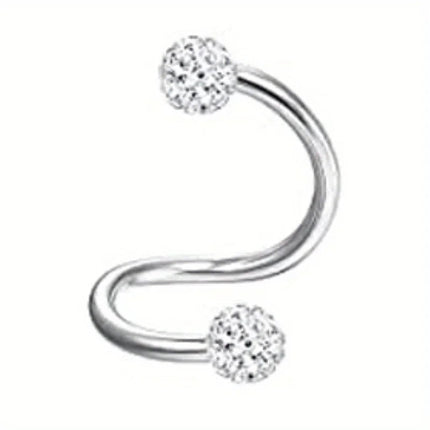 Drperfect 1pc orecchini chirurgici in acciaio inossidabile per donna uomo orecchini con retro piatto orecchini con cartilagine orecchini a cerchio con Piercing platinumshop
