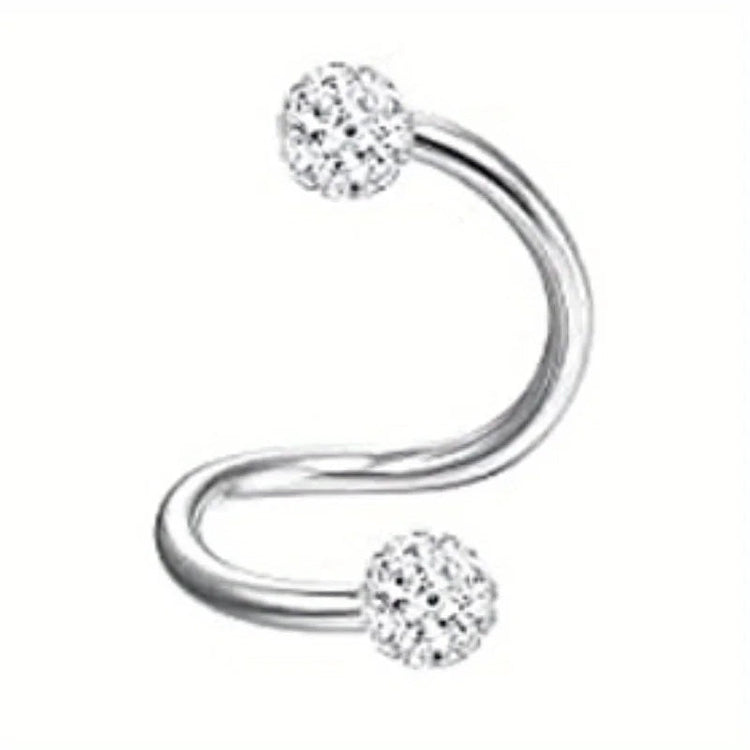 Drperfect 1pc orecchini chirurgici in acciaio inossidabile per donna uomo orecchini con retro piatto orecchini con cartilagine orecchini a cerchio con Piercing platinumshop
