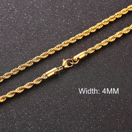 3-11MM Classic Cuban Chain Necklace for Men Women,Silver Black Gold Grey Color Stainless Steel Chains,Basic Punk Jewelry Gift PlatiNum
