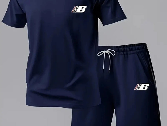 Pantaloncini a maniche corte per abbigliamento sportivo traspirante estivo da uomo Set stile sportivo leggero e confortevole Made in China platinumshop