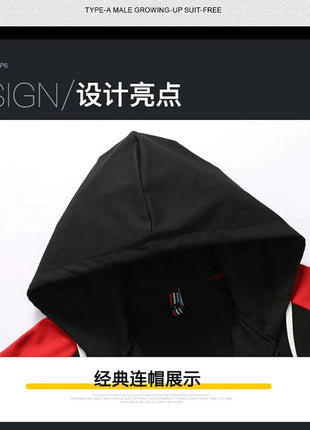 New men's Zipper Cardigan, Pants, High-end Fashion Two-piece Set, Casual Sportswear, Spring and Autumn Printed Commuting Set PlatiNum