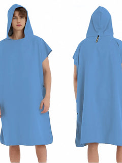 Asciugamano poncho da surf con cappuccio Asciugamano in spugna ad asciugatura rapida Cambio di copertura per adulti Surf Nuoto Spiaggia Sport acquatici Ocean Essential Acc
