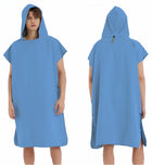Asciugamano poncho da surf con cappuccio Asciugamano in spugna ad asciugatura rapida Cambio di copertura per adulti Surf Nuoto Spiaggia Sport acquatici Ocean Essential Acc