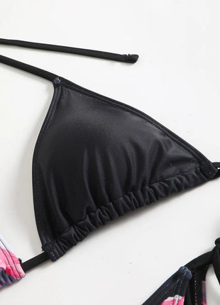 Costume da bagno 3 pezzi con stampa floreale grande con gonna lunga in rete Costume da bagno bikini micro perizoma da donna 2025 Costume da bagno estivo da spiaggia Biquini PlatiNum