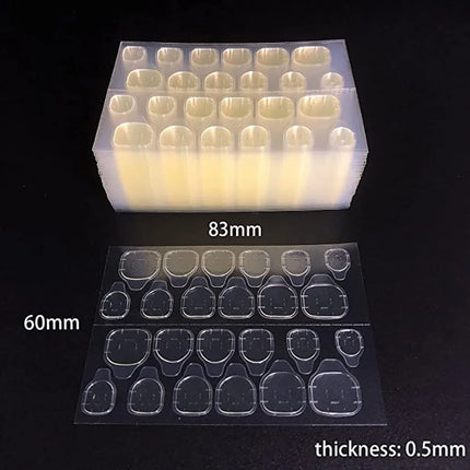 Double Side Nail Glue Sticker Adhesive Tabs for Fake Nails Supre Sticky Waterproof Breathable Nail Jelly Glue