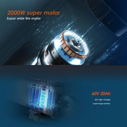 Monopattino Elettrico Pieghevole KuKirin G4, Motore 2000W, Batteria 60V 20AH, Autonomia 70km, Scooter Elettrico per Tutti i Terreni
