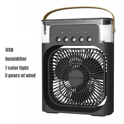 Nuovo Ventilatore 3 in 1 con Condizionatore d'Aria, Mini Raffrescatore Domestico, Luce Notturna LED, Umidificatore Portatile, Ventilatore Regolabile per Ufficio e Casa