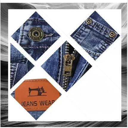 Pantaloncini di jeans da uomo estivi sottili dritti classici firmati jeans corti da lavoro marchio di abbigliamento pantaloncini maschili casual coreani elasticizzati