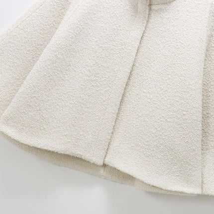 HH Women's 2025 New Solid Wool Blended Stand Collar Concealed Button Cape Jacket Female Fashion Versatile Temperament Jacket