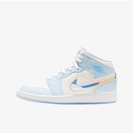Scarpe casual Nike originali Air Jordan 1 Mid SE GS da donna per bambini grandi FQ9117-400 platinumshop