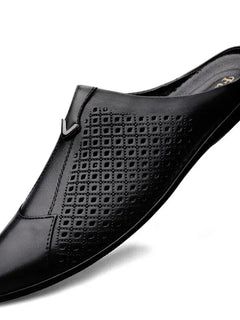 2024 Adulto Estate Mezza Trascinare Piselli In Pelle Mens Scarpe Da Guida Penny Mocassini da Uomo Mocassini Uomo Muli Tenis Masculino Bianco