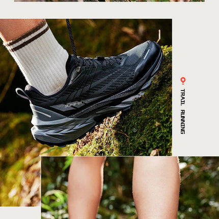 361 Degrees Yushan PRO Men Running Shoes Durable Hiking Cushioning Breathable Non-slip Outdoor Jogging Male Sneakers 672522250 PlatiNum