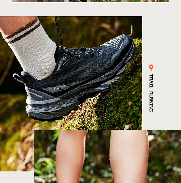 361 Degrees Yushan PRO Men Running Shoes Durable Hiking Cushioning Breathable Non-slip Outdoor Jogging Male Sneakers 672522250 PlatiNum