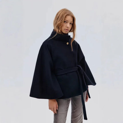 Women's A-Line Cape Woolen Coat Autumn Winter New 2026 Fashionable Outerwear for Ladies