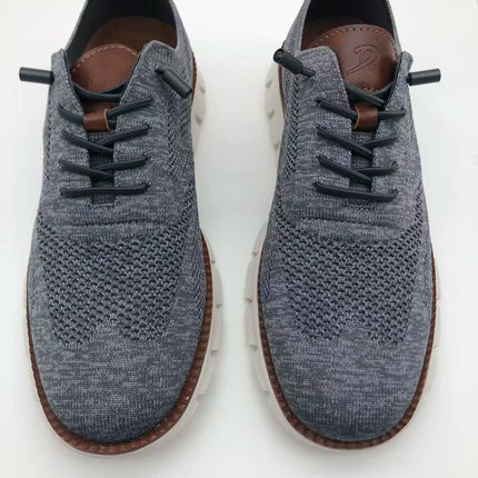 Scarpe Eleganti Casual da Uomo, Sneakers da Passeggio alla Moda, Oxford in Rete per il Lavoro, Leggere con Suola Morbida