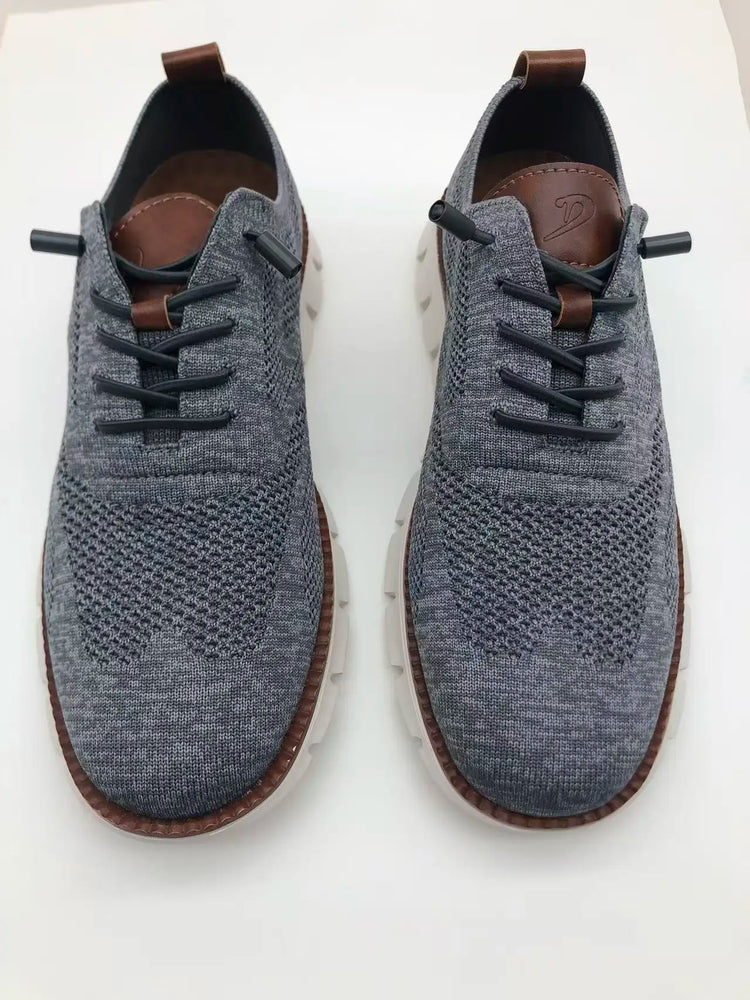 Scarpe Eleganti Casual da Uomo, Sneakers da Passeggio alla Moda, Oxford in Rete per il Lavoro, Leggere con Suola Morbida