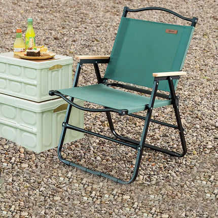 GIANXI Sedia pieghevole verde da campeggio estiva all'aperto Telaio in alluminio nero Sedia da pesca ultraleggera portatile Sedia da spiaggia per barbecue