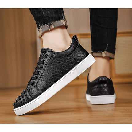 Comfortable Breathable Studded Sneakers for Men Women Casual Sports Shoes Fashion Lightweight Walking Shoes