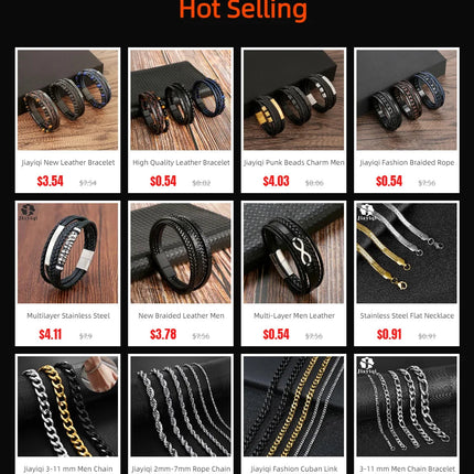 Jiayiqi 2mm-7mm Rope Chain Necklace Stainless Steel Never Fade Waterproof Choker Men Women Jewelry Silver Color Chains Gift PlatiNum