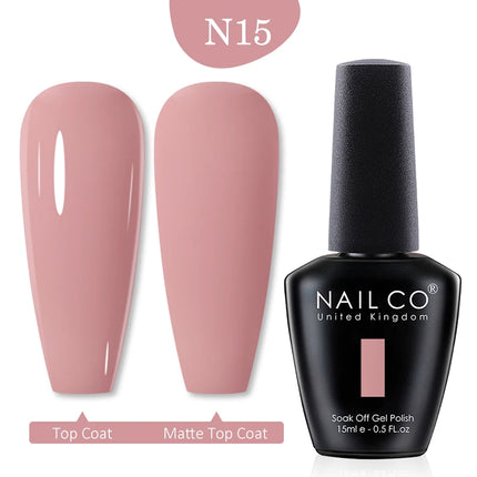 NAILCO 15ml Green Blue Series UV Nail Gel Polish Blue Colors UV&LED Gel Varnish Red Soak Off Semi Permanent LED Nail Gel Varnish