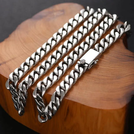 100% S925 Collana in argento sterling Bracciale Punk S925 Gioielli in argento Non sbiadisce mai Carry certificato Uomo Donna Gioielli Regali platinumshop