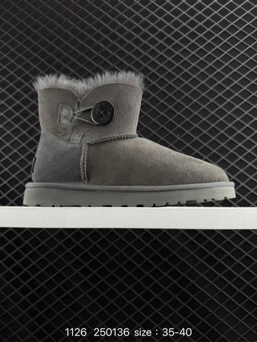NEW Winter Boots Fur Ladies Snow Boots Real Sheepskin Wool Low-cut Warm Fur Shoes Man and Women Winter Short Boots Super Mini