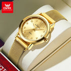OPK 8115 Orologio da donna Orologio da polso al quarzo originale alla moda semplice Cinturino in maglia di acciaio inossidabile Orologio impermeabile per donna Reloj platinumshop