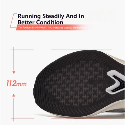 Xtep 2000KM 2.0 Running Shoes Women  Summer Shock Absorption Professional TPU Sneakers 876218110044 (suggest half size down) PlatiNum