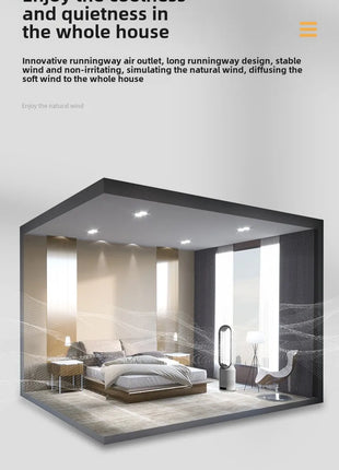 NUOVO Ventilatore Senza Pale 2026 per Purificazione dell'Aria Domestica, Circolazione Ultra Silenziosa, Ventilatore a Torre per Dormitorio