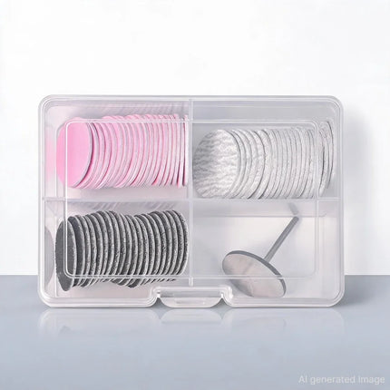 Dead Skin Replaceable Sanding Paper Set for Manicure Pedicure With Metal Disc Nail Drill Bit Calluses Removal Foot Care Tool Acc 2028