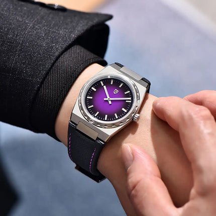 PAGANI DESIGN 2026 Nuovo Orologio al Quarzo Sottile da Uomo 7MM VJ21 37MM Zaffiro Acciaio Inossidabile Impermeabile 10Bar Luminoso C3 Reloj Hombre