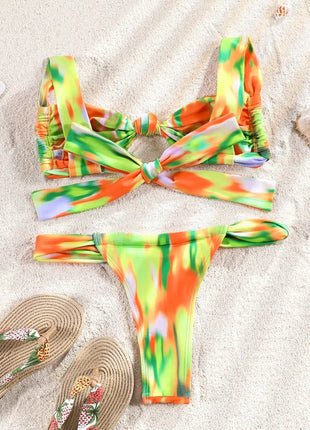 ZRTAK Costume a due pezzi Bikini 2025 Costume da bagno donna Push Up Costume da bagno Bikini sexy Set Costumi da bagno Stampa Beachwear Biquinis solidi platinumshop