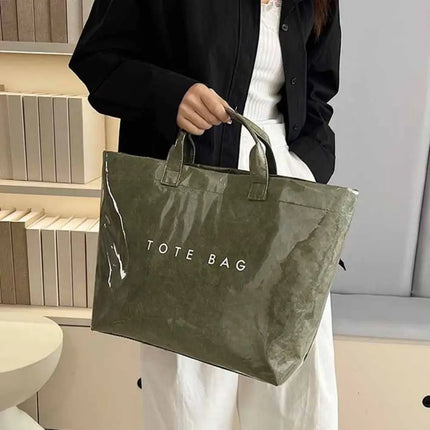Transparent Waterproof PVC Bag, Summer Beach Bag, Printed Shoulder Bag, Sports Bags