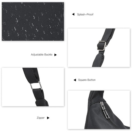 Miss Lulu 2-Piece Set-Large Capacity & Adjustable Shoulder belt-WOMEN'S Crescent Crossbody bag Casual PlatiNum